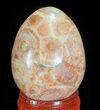Polished Leopard Jasper Egg - Mexico #66058-1